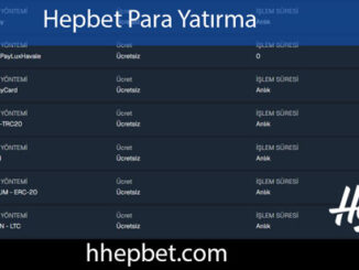 Hepbet para yatırma sağlamlığıyla ödemelerde muazzamdır.
